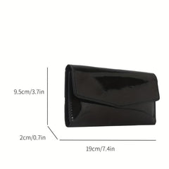 Long Wallet Trifold Coin Purse Credit Card Holder Evening Bag