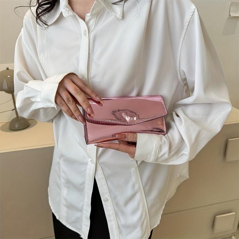 Long Wallet Trifold Coin Purse Credit Card Holder Evening Bag