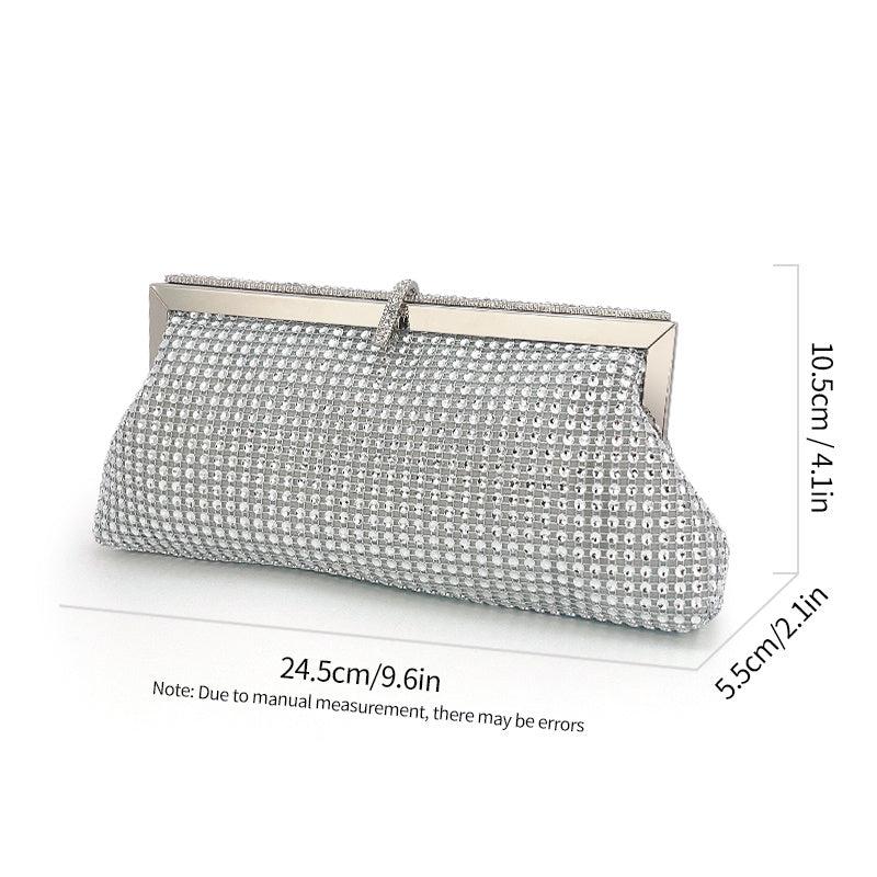 Colorful Rhinestone Evening Bag Dinner Clutch Purse for Wedding Party Prom