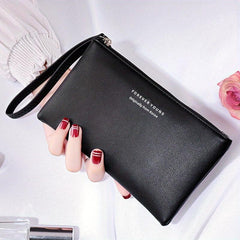 Women's Letter Graphic Clutch Bag Coin Purse Wrist Phone Bag
