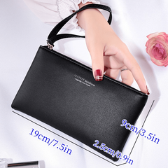 Women's Letter Graphic Clutch Bag Coin Purse Wrist Phone Bag