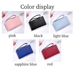 Women's Letter Graphic Clutch Bag Coin Purse Wrist Phone Bag