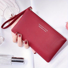 Women's Letter Graphic Clutch Bag Coin Purse Wrist Phone Bag