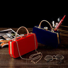 Rhinestone Clutch Purse Top Ring Handbag for Wedding Party