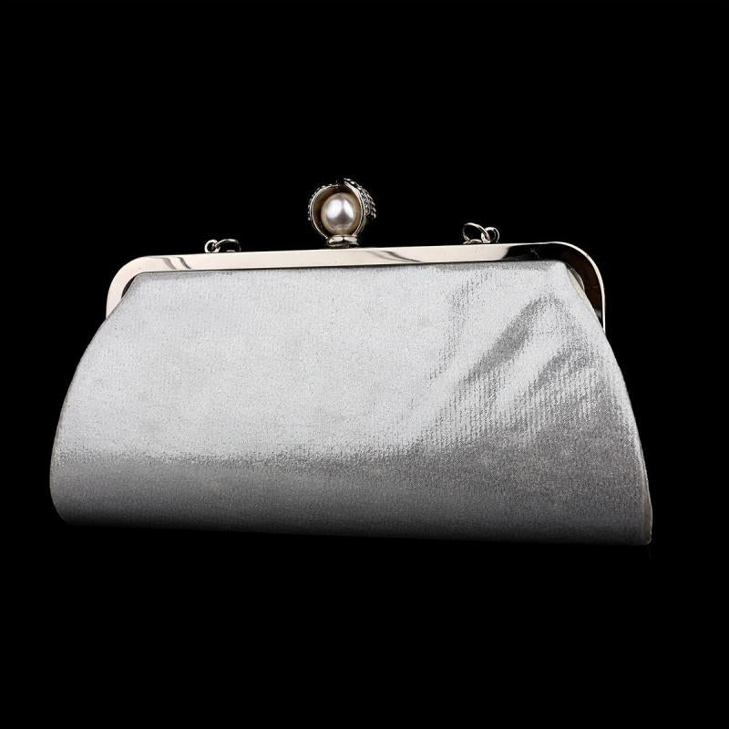 Rhinestone Tassel Evening Bag Faux Pearl Decor Wedding Bridal Purse