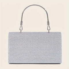 Glitter Evening Handbags Top Ring Clutch Purse Small Square Handbags
