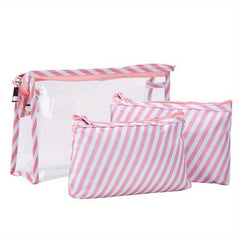 3pcs Cartoon Waterproof Travel Toiletry Bag Set