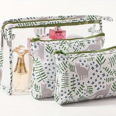 3pcs Cartoon Waterproof Travel Toiletry Bag Set