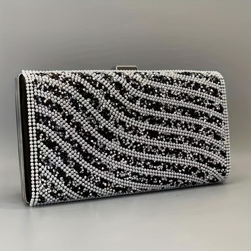 Rhinestone Evening Bag Classic Clutch Women's Purse For Wedding Party