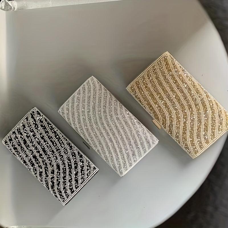 Rhinestone Evening Bag Classic Clutch Women's Purse For Wedding Party