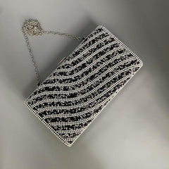 Rhinestone Evening Bag Classic Clutch Women's Purse For Wedding Party