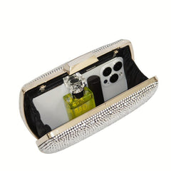 Glitter Clutch Purse Rhinestone Evening Bag for Wedding Prom