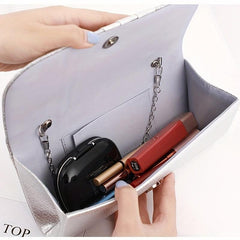 Sequin Ruched Evening Bag Women's Clutch Purse Glitter Handbag