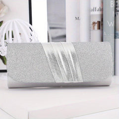 Sequin Ruched Evening Bag Women's Clutch Purse Glitter Handbag