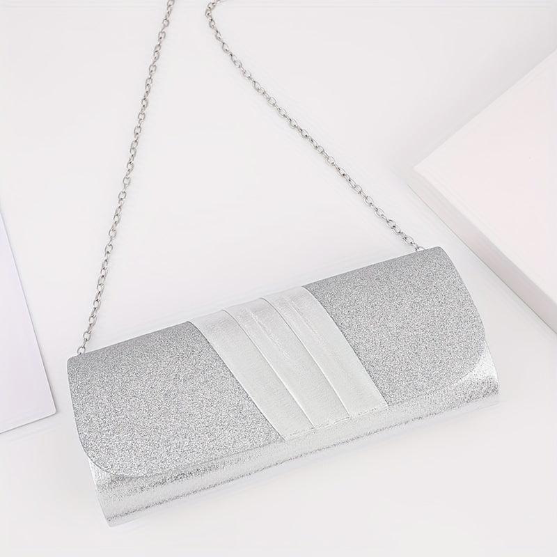 Sequin Ruched Evening Bag Women's Clutch Purse Glitter Handbag