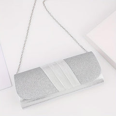 Sequin Ruched Evening Bag Women's Clutch Purse Glitter Handbag