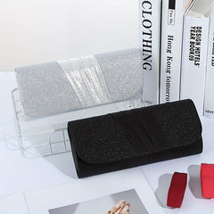Sequin Ruched Evening Bag Women's Clutch Purse Glitter Handbag