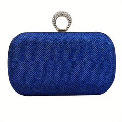 Glitter Ring Evening Bag Rhinestone Clutch Wedding Prom