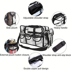 Transparent PVC Outdoor Cosmetics Bag Large Capacity Travel Storage Bag