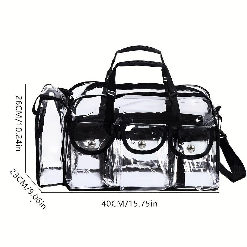 Transparent PVC Outdoor Cosmetics Bag Large Capacity Travel Storage Bag