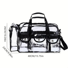 Transparent PVC Outdoor Cosmetics Bag Large Capacity Travel Storage Bag