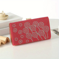 Bear Decor Evening Clutch Bag Wedding Party Banquet Bag