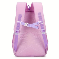 Layer Backpack With Rabbit Pendant Cartoon Kitten Unicorn Princess Printed