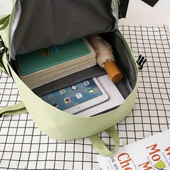5pcs Backpack Crossbody Bag Handbag Drawstring Bag And Pen Bag Set