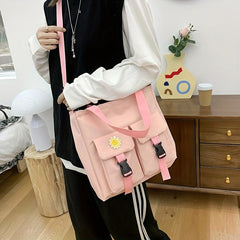 5pcs Backpack Crossbody Bag Handbag Drawstring Bag And Pen Bag Set