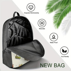 Retro Steam Trains Backpack for Teens Boys Girls Lightweight Student Bookbags