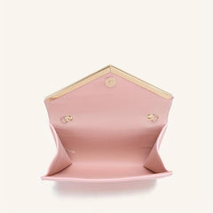 Flap Chain Strap Shoulder Bag V Metal Decor Crossbody Bag
