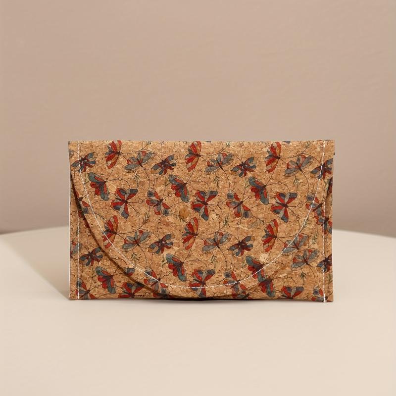 Vintage Butterfly Print Cluth Bag Ethnic Style Coin Purse