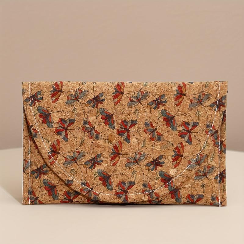 Vintage Butterfly Print Cluth Bag Ethnic Style Coin Purse