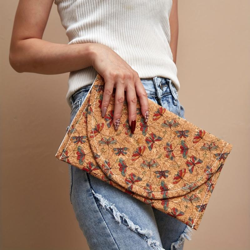 Vintage Butterfly Print Cluth Bag Ethnic Style Coin Purse
