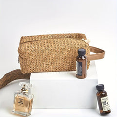 Grass Material Large Capacity Cosmetic Storage Bag
