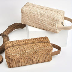 Grass Material Large Capacity Cosmetic Storage Bag