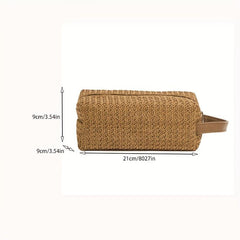 Grass Material Large Capacity Cosmetic Storage Bag