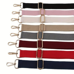 Canvas Shoulder Strap for Handbag Solid Color Crossbody Bag Accessory