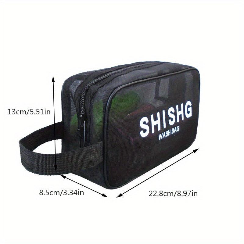 Mesh Cosmetics Bag Portable Toiletry Travel Business Trip Storage Bag
