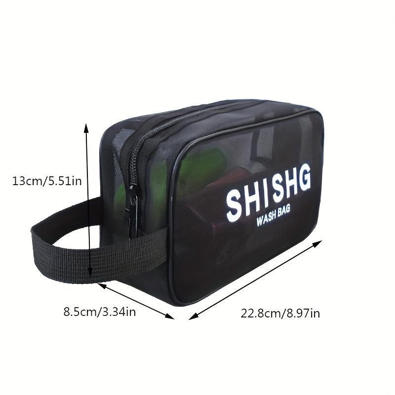 Mesh Cosmetics Bag Portable Toiletry Travel Business Trip Storage Bag