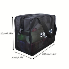 Mesh Cosmetics Bag Portable Toiletry Travel Business Trip Storage Bag