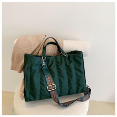 Quilted Shoulder Bag Casual Large Capacity Handbag Work & Shopping Tote