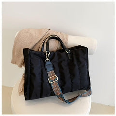 Quilted Shoulder Bag Casual Large Capacity Handbag Work & Shopping Tote