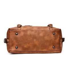 Vintage Boston Bag For Women Large Capacity Satchel Purse