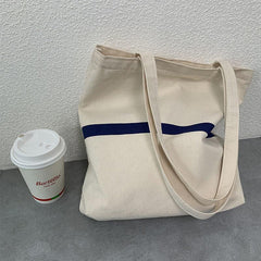 Canvas Shoulder Bag Women's Large Capacity Shopping Tote