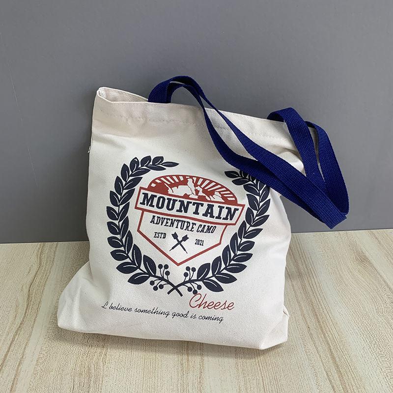 Canvas Shoulder Bag Women's Large Capacity Shopping Tote