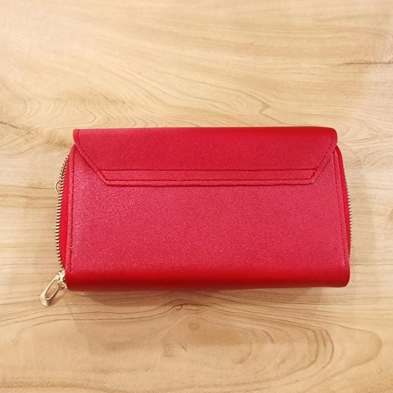 Versatile PU Leather Flap Crossbody Bag with Kiss Lock Closure