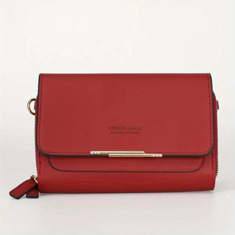 Women's Flap Clutch Purse Small Wallet Crossbody Bag