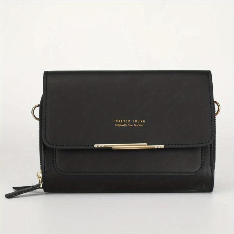 Women's Flap Clutch Purse Small Wallet Crossbody Bag