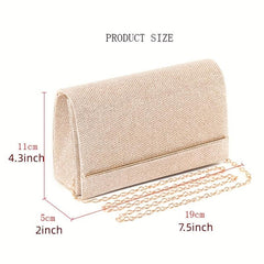 Classic Evening Clutch Bag Flap Party Bag Wedding Chain Bag